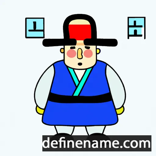 cartoon of the name Cheol-su