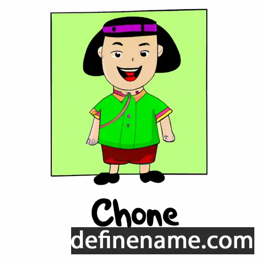 cartoon of the name Cheong