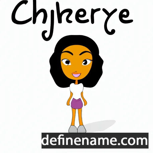 cartoon of the name Cheraye