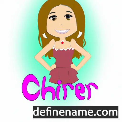 cartoon of the name Cheri