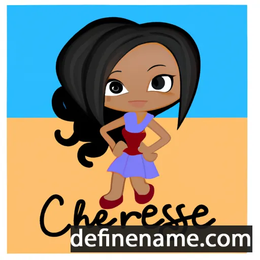 cartoon of the name Cherisse