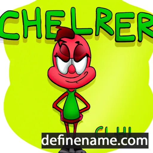 cartoon of the name Cherrill