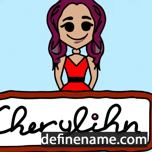 cartoon of the name Cherrilynn