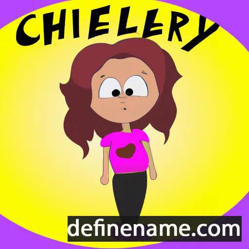 cartoon of the name Cheryla