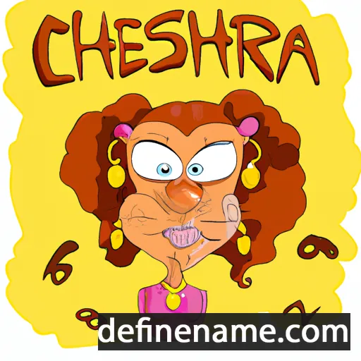 cartoon of the name Chesera