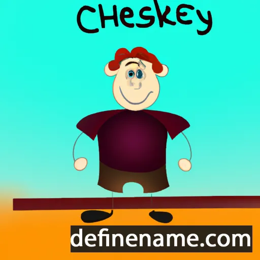 cartoon of the name Chesky