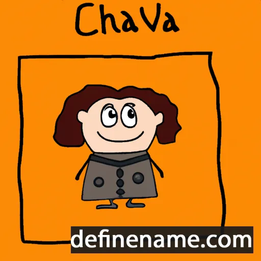 cartoon of the name Cheslava