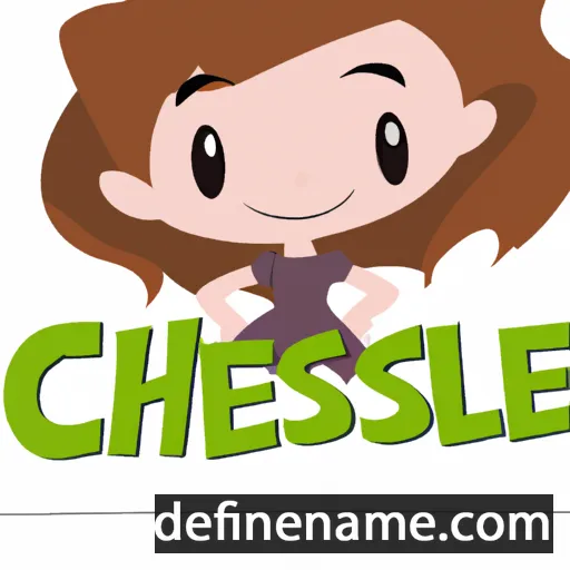 cartoon of the name Cheslie