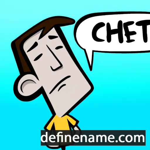 cartoon of the name Chet