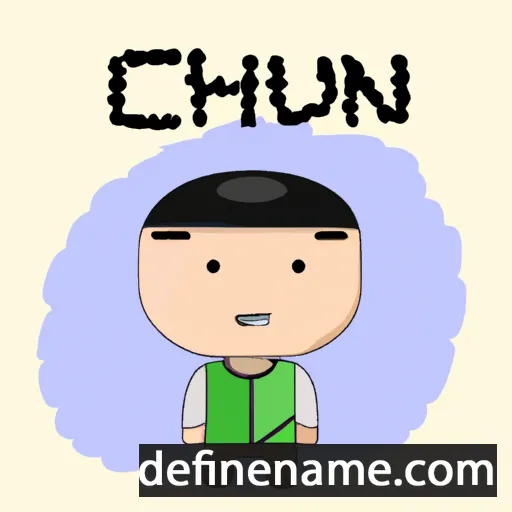 cartoon of the name Cheun