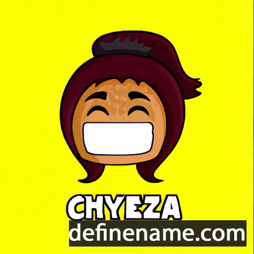 cartoon of the name Cheyeza