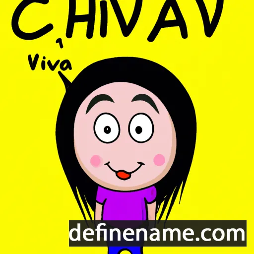 cartoon of the name Chhavi