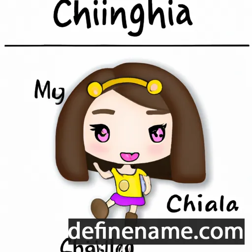 cartoon of the name Chia-Ying