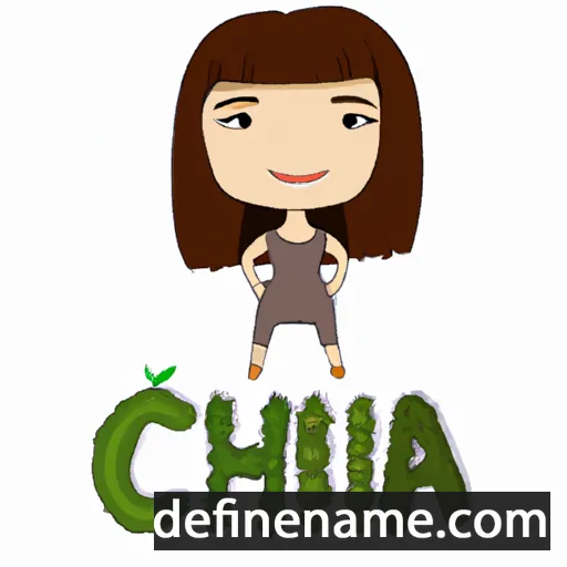 cartoon of the name Chia