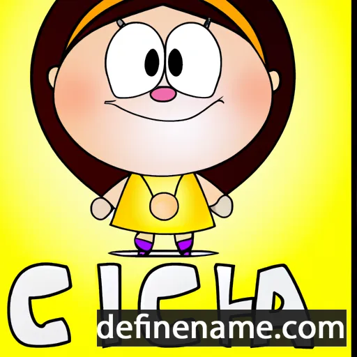 cartoon of the name Chicca