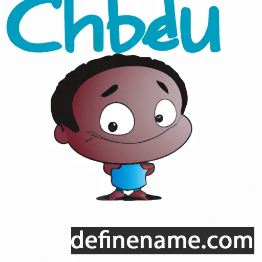 cartoon of the name Chidubem