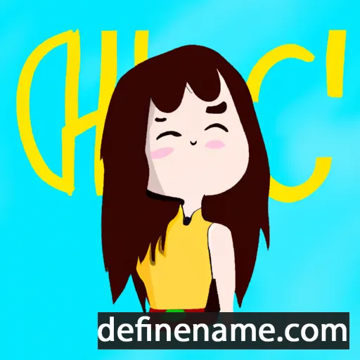 cartoon of the name Chiêu