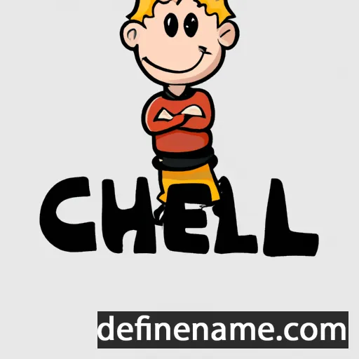 cartoon of the name Chiel