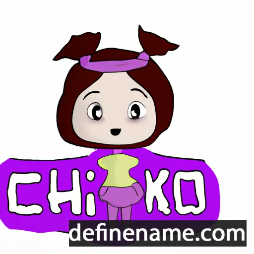 cartoon of the name Chikao