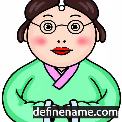 cartoon of the name Chil-hyeon