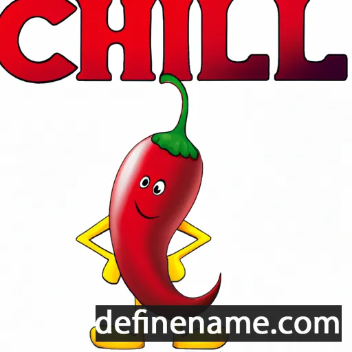 cartoon of the name Chilli