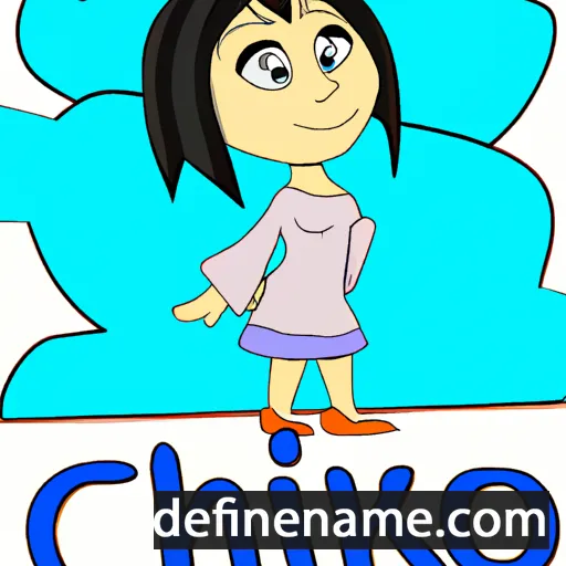 cartoon of the name Chimiko