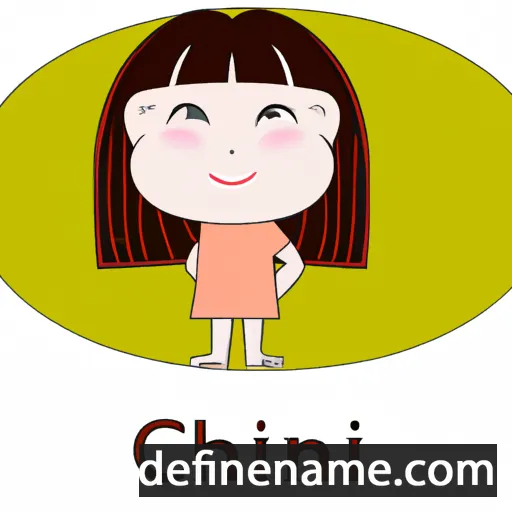 cartoon of the name Chin-mi