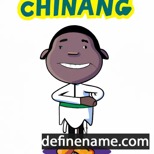 cartoon of the name Chinglai Ngamba