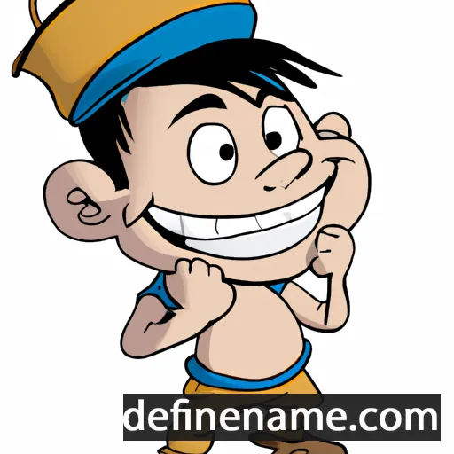 cartoon of the name Chinglembi