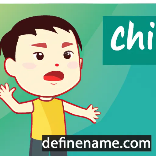 cartoon of the name Chinh