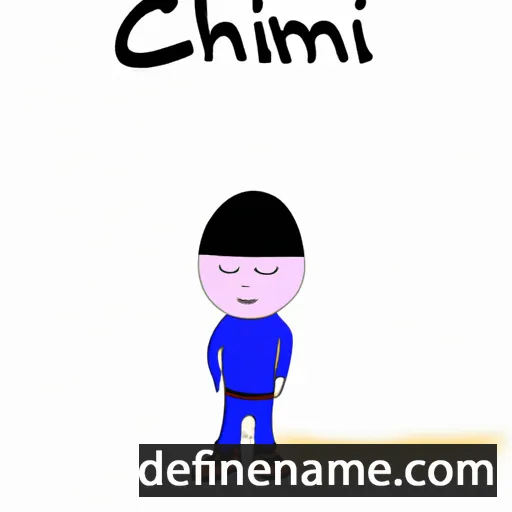 cartoon of the name Chinmin