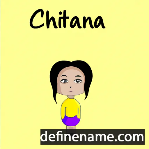 cartoon of the name Chintana