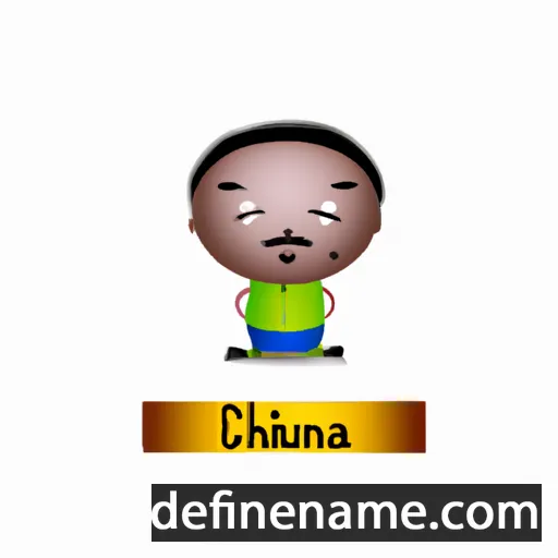 cartoon of the name Chinua