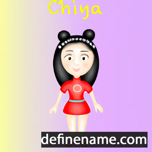 cartoon of the name Chinya