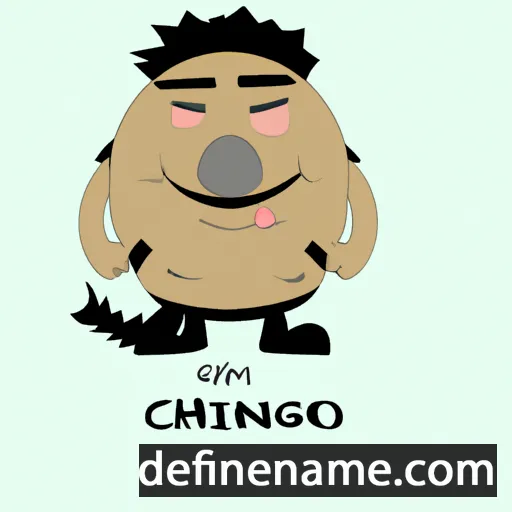 cartoon of the name Chinzorig