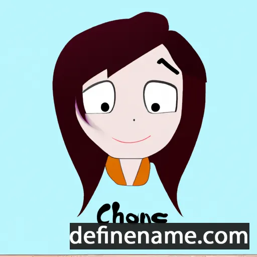 cartoon of the name Chioné