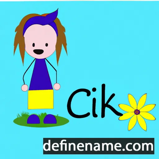 cartoon of the name Çiçek