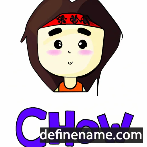 cartoon of the name Chi-Won