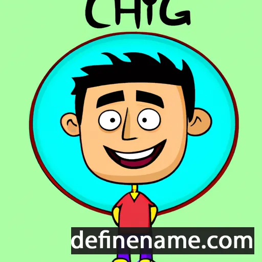 cartoon of the name Chirag