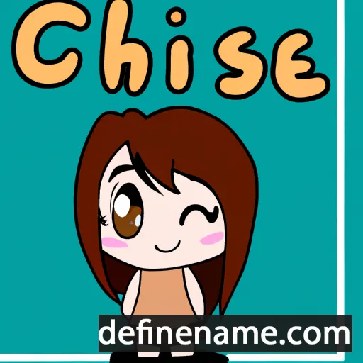 cartoon of the name Chisae