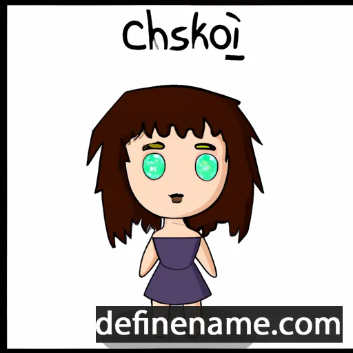 cartoon of the name Chisako