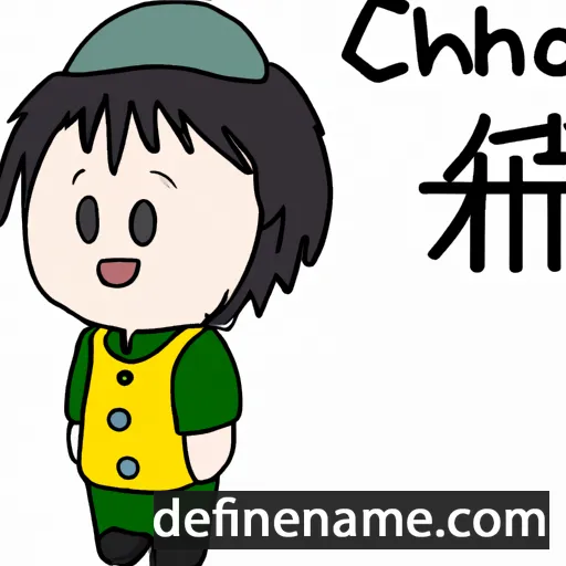 cartoon of the name Chishou