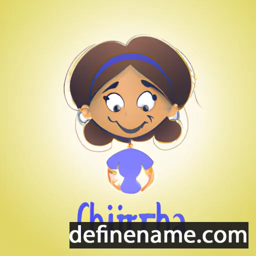 cartoon of the name Chithra