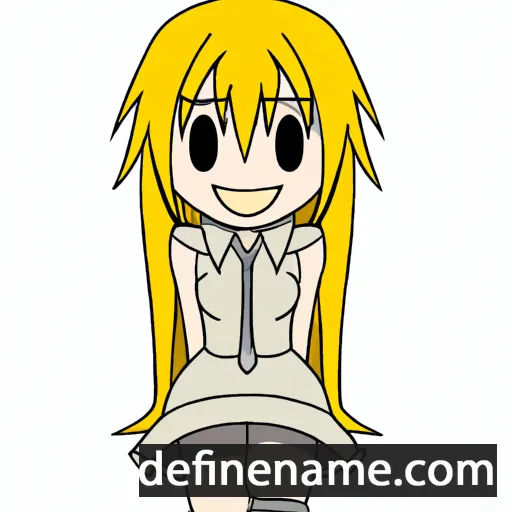 cartoon of the name Chitoge