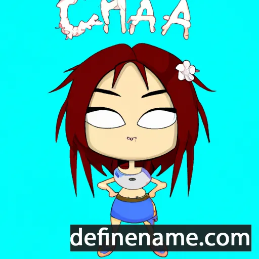 cartoon of the name Chiya