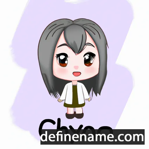 cartoon of the name Chiyone