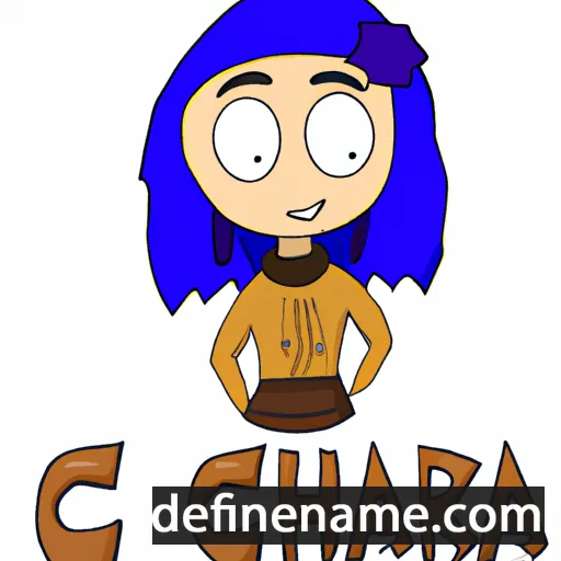 cartoon of the name Chjara