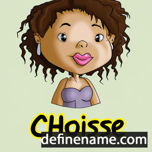 cartoon of the name Chloesha