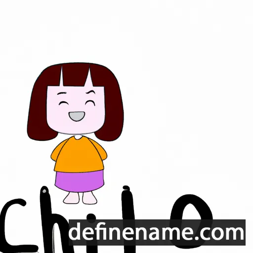 cartoon of the name Chloi