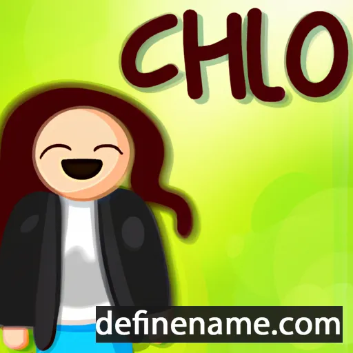 cartoon of the name Chole